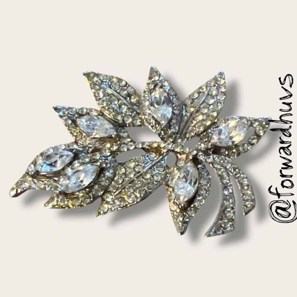 Rhinestone Brooch – Old Hollywood Glamour – 2”